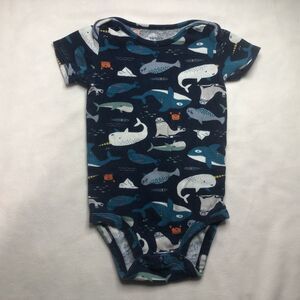 Button Sleeper Baby Clothes Unisex 18 Month Whales Carter's